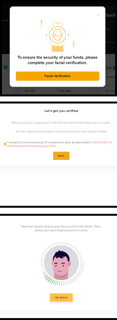바이비트 kyc 변경 얼굴 인증