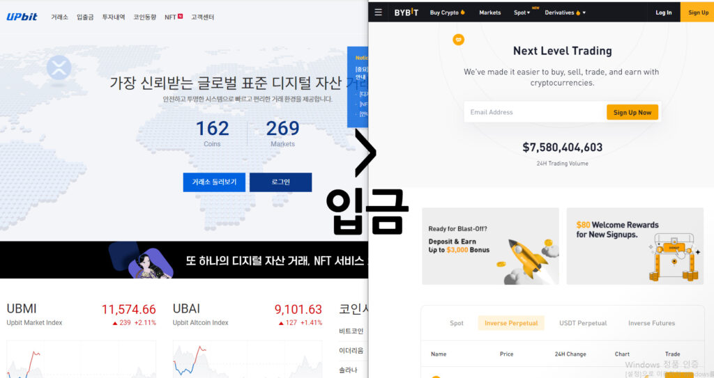 바이빗 입금