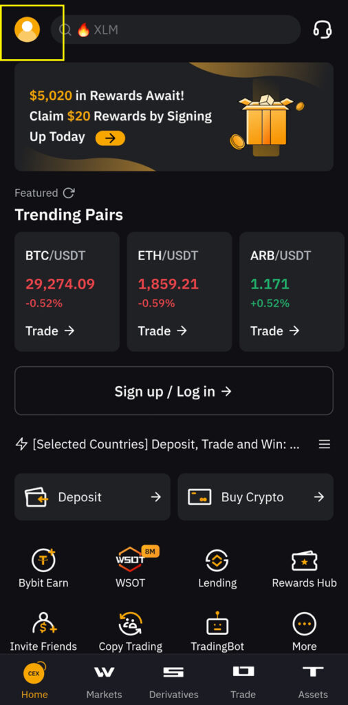 bybit app sign up