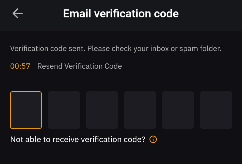 email verification code