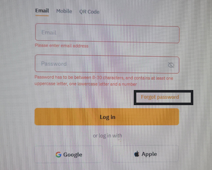 bybit forgot password