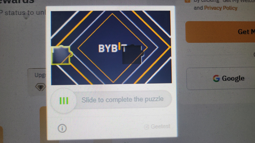 Slide to complete the puzzle