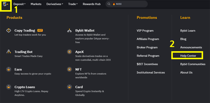 bybit help Center