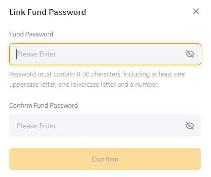 link fund password