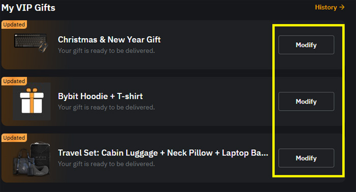 BYBIT VIP GIFTS