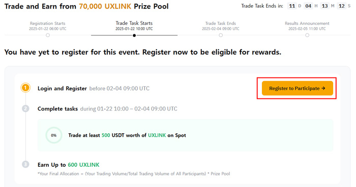 UXLINK PRIZE POOL