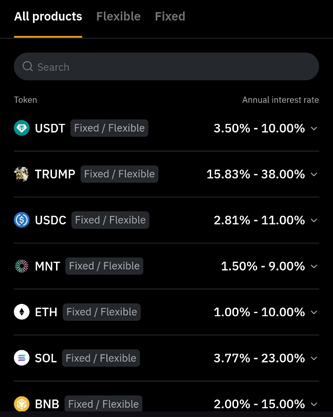 BYBIT Loan 상품 리스트