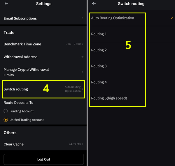 Bybit Switch Routing 6가지 설정